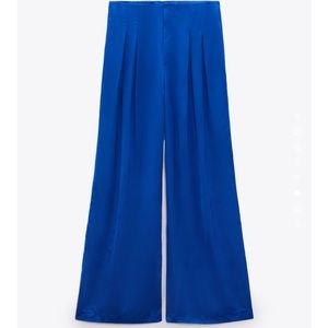 Zara full length satin effects pants